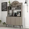 A coffee bar cabinet with appliances and decor. Anteprima dell’immagine prodotto
