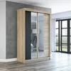 Schuifdeurenkast, 2 deuren, met spiegel! Moderne garderobe Productafbeelding-voorbeeld 1