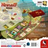 The image shows the back of a board game box, illustrating game components and gameplay elements. Podgląd zdjęcia produktu
