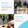Intirilife 6x verre à vin au design moderne en noir - Voir les images du produit 5