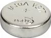 A close-up, top-down view of a silver Varta V377 battery. Anteprima dell’immagine prodotto