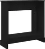 vidaXL Cornice per caminetto in rovere nero 90x30x90 cm Anteprima dell’immagine prodotto 7