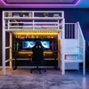 Flieks Etagenbett 90x200cm mit Led, Hochbett mit Produktbild-Vorschau 2