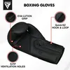 RDX F15 Noir Boxhandschuhe Training in Schwarz Kunstleder Produktbild-Vorschau 14