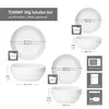 3tlg Set Tommy Schale weiß 190ml 360ml 670ml Porzellan Produktbild-Vorschau 6