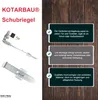 KOTARBAU® Schubriegel 800 x 180 mm Mit Vorhängeschloss Produktbild-Vorschau 5