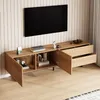 Merax TV-Schrank mit Doppelschublade und Türen, TV-Möbel Produktbild-Vorschau 3
