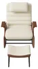 ProximaX Schaukelstuhl mit Hocker, Beige Cordstoff, Produktbild-Vorschau 13