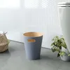 Umbra Abfalleimer Woodrow, Papierkorb, Holz, Schieferblau, Anteprima dell’immagine prodotto 3