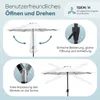 Sekey Sonnenschirm 3 x 3 m Aluminium Gartenschirm mit Produktbild-Vorschau 3