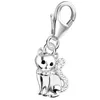 Süße kleine Katze Charm Anhänger für Armband I Echtschmuck Produktbild-Vorschau