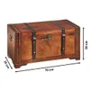 Kobolo Truhe Schatztruhe Holztruhe TROVE 70x35x38 cm mit Produktbild-Vorschau 3