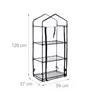 Relaxdays Gewächshaus Balkon, PVC-Folie, Stahl, HxBxT: 126 Produktbild-Vorschau 4