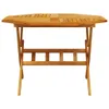 vidaXL Table de jardin pliante Ø110x75 cm Bois massif Voir les images du produit 4