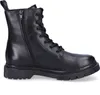 A black leather boot shown from the side against a white background. Produktbild-Vorschau