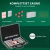 Poker-Set, Pokerkoffer, 400 Chips, 2 Kartendecks, 5 Würfel, Produktbild-Vorschau 4