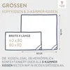 Daunenkissen 80x80 cm 3-Kammerkissen Kopfkissen Kissen Produktbild-Vorschau 5
