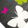 Farbenfoher Kinderzimmer-Schmetterlingsteppich in grau Produktbild-Vorschau 2
