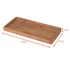 Akazien Kerzentablett eckig - 28 x 14 cm - Deko Holz Produktbild-Vorschau 2