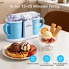 Eismaschine 1L mit 2 Gefrierbehältern, 2 x 500 ml Produktbild-Vorschau 3