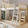 A child's bedroom with a loft bed, play kitchen, and market stall. Náhled obrázku produktu