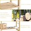 Casaria Scaffale da bagno in Legno 5 Ripiani Mobiletto da Anteprima dell’immagine prodotto 6