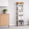 Päťposchodový kovový regál 180 x 40 x 40 cm Náhľad obrázku produktu 2