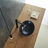 Lavabo da appoggio in Vetroceramica nero opaco 41x33 Anteprima dell’immagine prodotto 5