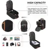 Schwarzer Kabinenrucksack 40x30x20 für Ryanair & Wizz Air, Produktbild-Vorschau 6
