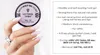 A hand with long, light pink nails is holding a small, round container of Victoria Vynn Build Gel. The container has a purple label with product information. To the right of the hand is a list of product features and usage instructions. Náhled obrázku produktu