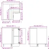 vidaXL Eckunterschrank Lyon Hochglanz-Weiß 75,5x75,5x81,5 Produktbild-Vorschau 7