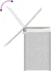 vidaXL Kosz na pranie z 2 przegrodami Biały 53x35x57 cm Podgląd zdjęcia produktu 7