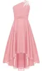Elegantes Ein-Schulter Hochzeitskleid für Mädchen | Produktbild-Vorschau 1