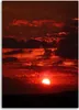 Leinwandbild roter sonnenuntergang 70x100 cm Feeby rot Produktbild-Vorschau 3