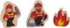Playtive Bahnset 18-tlg. Holzspielzeug Bahnset Feuerwehr Produktbild-Vorschau 3