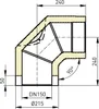 Raik Coltherm Rauchrohrbogen 150mm schwarz doppelwandig 90° Produktbild-Vorschau 7