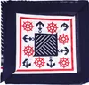 Bandana Tuch - gestreift - maritime Ornamente - Produktbild-Vorschau 2
