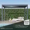 Weide Classic Pergola Aluminium 3x4m mit Lamellendach Produktbild-Vorschau 5