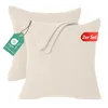 Jersey Kissenbezug 2er Set 80x80 cm 100% Baumwolle Creme Produktbild-Vorschau 2