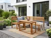 Balkontisch-Set mit Eckbank – Akazienholz  ca. 150 x 100 x Produktbild-Vorschau 2