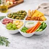 Servierplatte Herz 24 cm Weiß – 4-geteilt, Porzellan Dip Produktbild-Vorschau 5