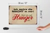 Holzschild Spruch 30x20cm spüre Macht in mir könnte Hunger Produktbild-Vorschau 5