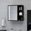 vidaXL Kúpeľňová zrkadlová skrinka čierna 62,5x20,5x64 cm Náhľad obrázku produktu 2