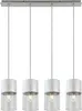 Rabalux 3156 Pendelleuchte 4 Spots Zelkova, E27, silber, Produktbild-Vorschau 1