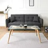 Table Rectangulaire En Verre 110x60x45cm Voir les images du produit 1