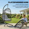 Outsunny Hängesessel mit Gestell faltbar Polyrattan Produktbild-Vorschau 5
