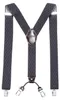 DonDon Herren Hosenträger 3,5 cm breit 4 Clips mit braunem Produktbild-Vorschau 2