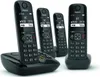 Téléphone Fixe GIGASET AS690 A Quattro, Noir, Répondeur 20 Voir les images du produit 2