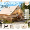 ELONEO Luftzelt Glamping Zelt aufblasbar Campingzelt Produktbild-Vorschau 2