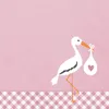 RP 20 Servietten Love Stork pink - Storch mit Baby pink Produktbild-Vorschau 3